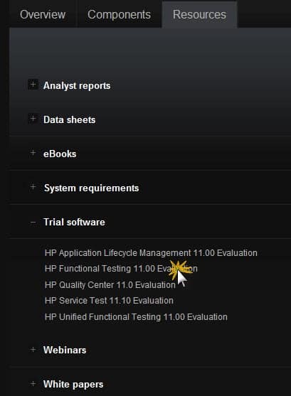 Click on Functional Testing 11 Evaluation