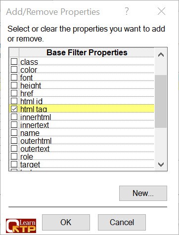 smart identification base filter add remove properties