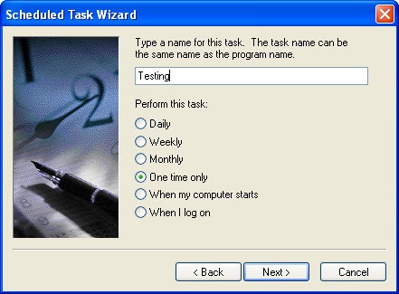 Windows Scheduled Task Wizard