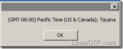 QTP Time Zone WMI