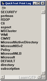Namespaces under root