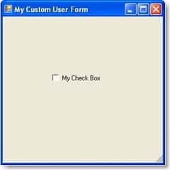 Checkbox Control Form