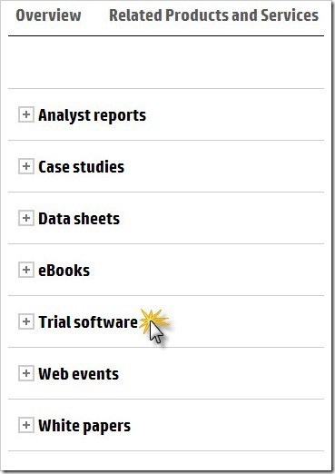 Click on Trial Software