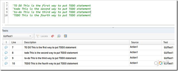 uft-tasks-pane